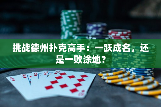 挑战德州扑克高手：一跃成名，还是一败涂地？