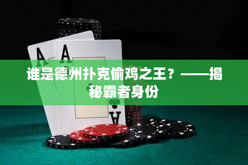 谁是德州扑克偷鸡之王？——揭秘霸者身份