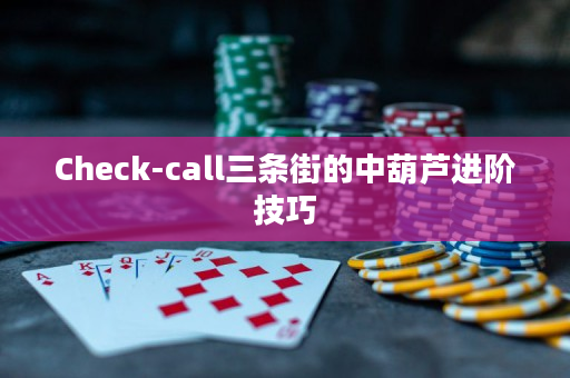 Check-call三条街的中葫芦进阶技巧