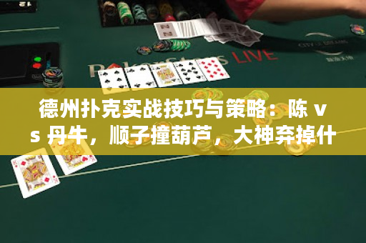 德州扑克实战技巧与策略：陈 vs 丹牛，顺子撞葫芦，大神弃掉什么？