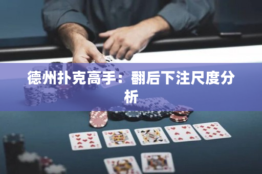 德州扑克高手：翻后下注尺度分析