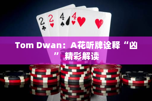 Tom Dwan：A花听牌诠释“凶” 精彩解读